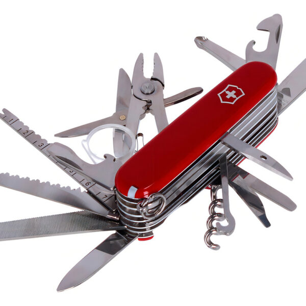 Navaja De Bolsillo Victorinox De 33 Funciones Swiss Champ Color Rojo