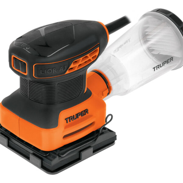 Lijadora Orbital, 240 W 60 Hz Color Naranja Truper Lior-1/4a3