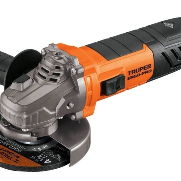 Esmeriladora Angular 4 1/2'' 850w Truper Ergo-4580 Color Naranja Frecuencia 60 Hz