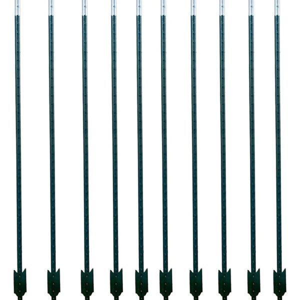 Poste ganadero tipo T 1.68 m (5.5 pies) – paquete de 10 piezas