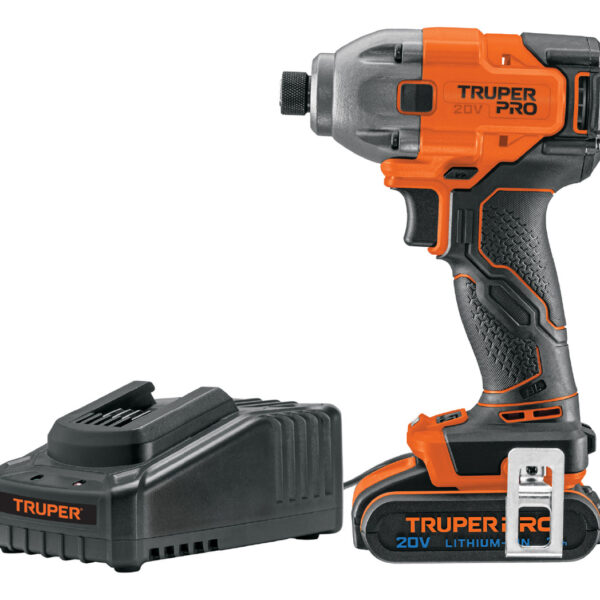 Destornillador De Impacto Inalámbrico 1/4'', 20 V, 1 Batería De 2ah Truper