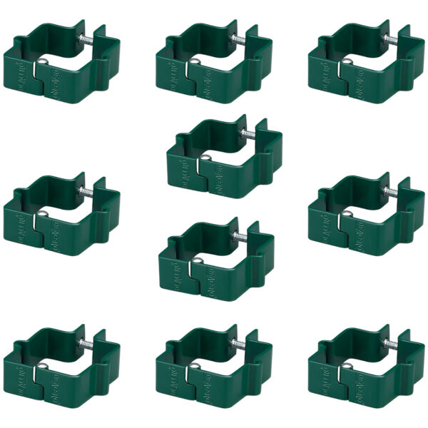 Paquete 10 Abrazaderas Clásicas para Reja de Acero – Postes 2 ¼”