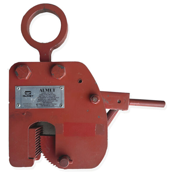 Garra Vertical ALMET con Seguro 1 Ton Para Placa de 7/8