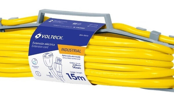 Extensión Reforzada Aterrizada 15m Calibre 16 Volteck 48068