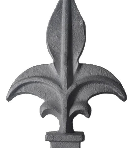 Punta De Hierro Fundido Estilo Loto 1/2 Para Rejas 10 Pz