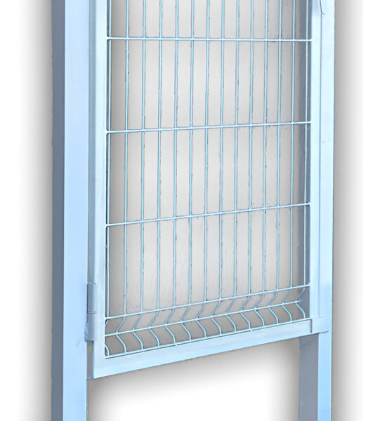 Puerta de Reja de Acero Clásica Reforzada 100 x 150 cm