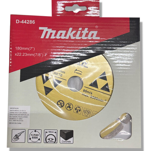 Disco Diamantado Segmentado 180 Mm Concreto Makita D-44286