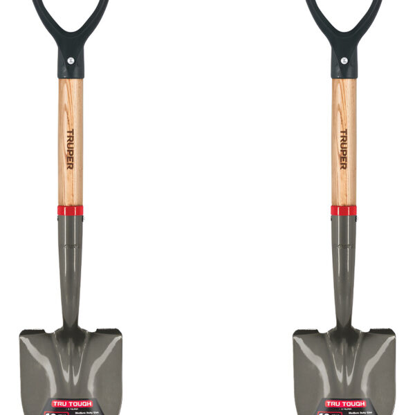 Pala Cajuelera Redonda, Puño 'd' Mango Madera Truper 17193