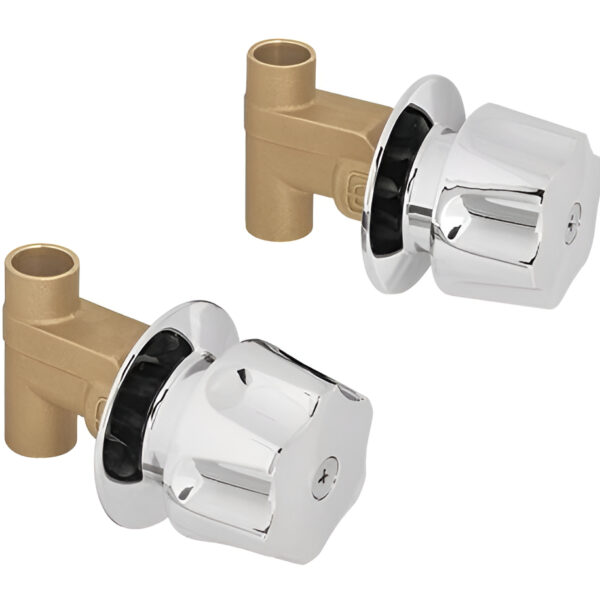 Juego Llaves Empotrar Soldable Maneral Zamac Foset 49249 Acabado Brillante