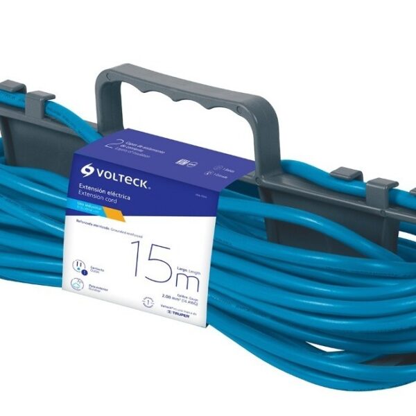 Extensión Uso Rudo Aterrizada 15 M Calibre 16 Volteck 48059
