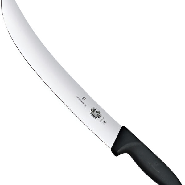 Victorinox Cuchillo Hoja Ancha , Fibrox, 25 Cm, Negro