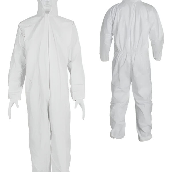 2 Traje Overol Blanco Reutilizable Truper Capucha Cierre