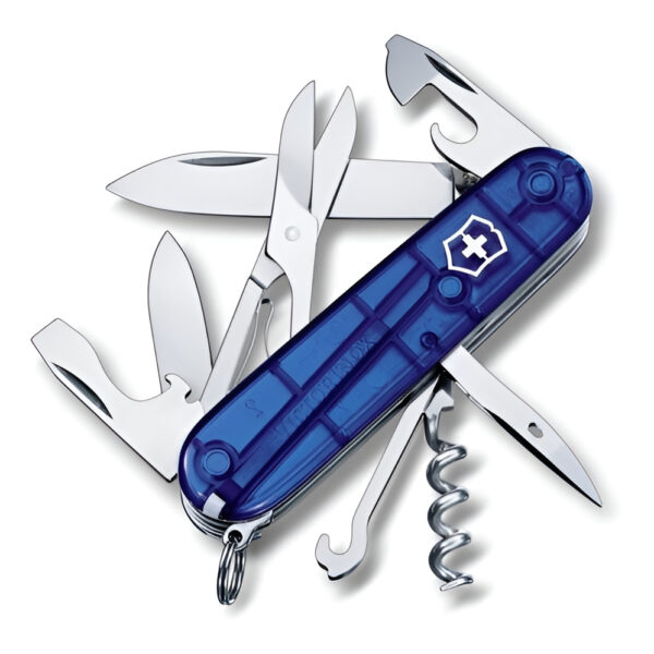 Navaja Multiherramienta Victorinox Climber Azul Trans 14 Usos