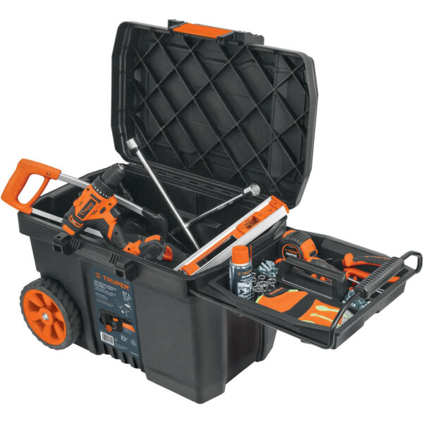Caja De Herramientas Truper 39cm X 58cm X 43cm Negra