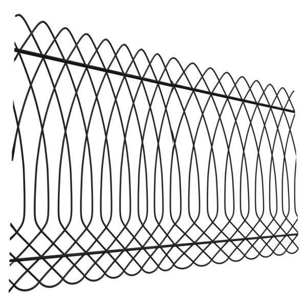 Reja Ornamental Florencia Negra 1.2x2.44 M Cal 4 Deacero - 5 piezas