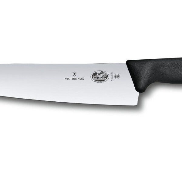 Victorinox Cuchillo Para Trinchar Fibrox, 25 Cm , Negro