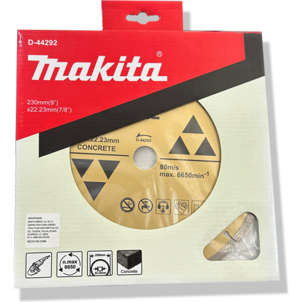 Disco Diamante Segmentado 9 PuLG. P/concreto Makita D44292