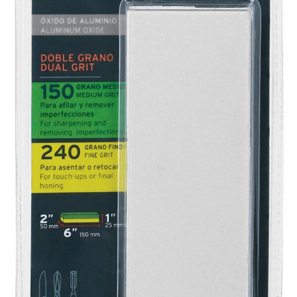 Piedra Para Afilar Doble Grano Grueso 150 Y Fino 240 3 Pz