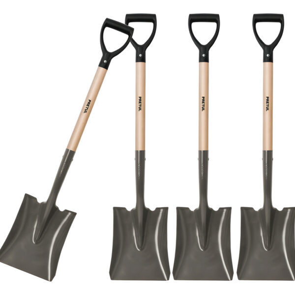 4 Palas Cuadradas, Puño D , Pretul 22506, Kit De 4 Palas