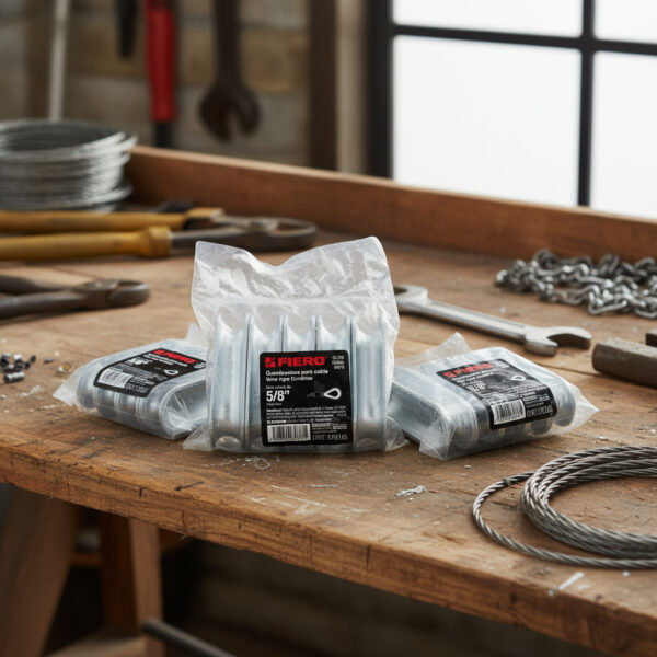 3 Bolsas De Guardacabo Galvanizado 5/8''