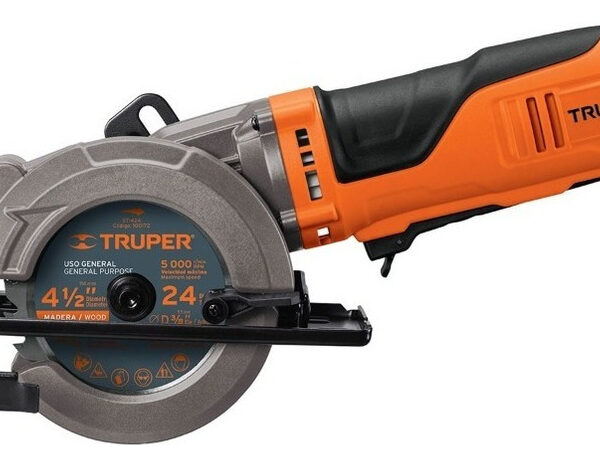 Sierra Circular Eléctrica Truper Profesional Sici-4-1/2a 114mm 750w Naranja 60hz