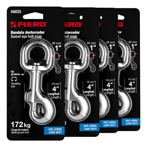 Bandola Destorcedora De Zinc 414' Fiero 4 Piezas