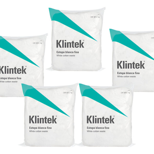 Estopa Suave Klintek Sin Pelusa, Industrial 5 Kg U 8 Kg Kit